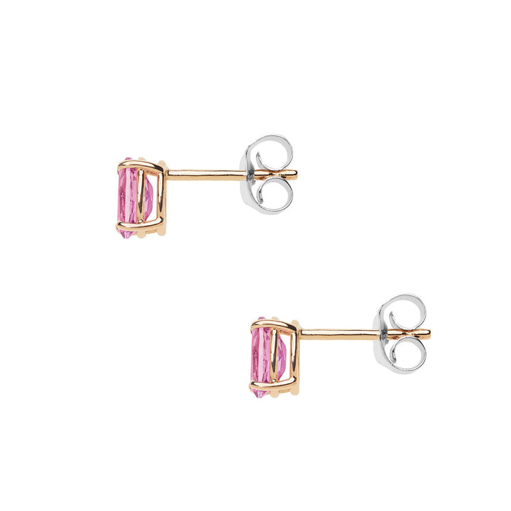 Comete Orecchini in Oro rosa con Topazi Rosa Ovali ORB1094