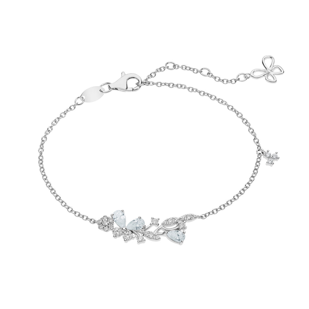 Bracelet Comete en Argent avec Papillon Zircon BRA166