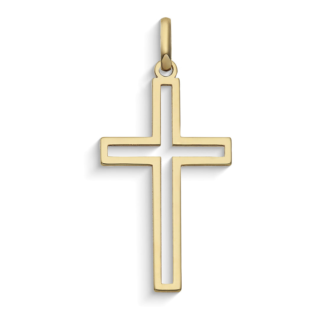 Pendentif Comète avec Croix en or jaune 375‰ KCOB033