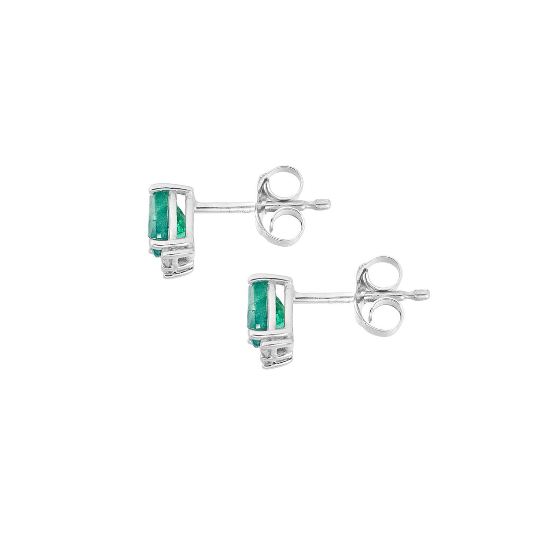 Comete Orecchini Oro 750‰, Diamanti e Smeraldi goccia ORB1151