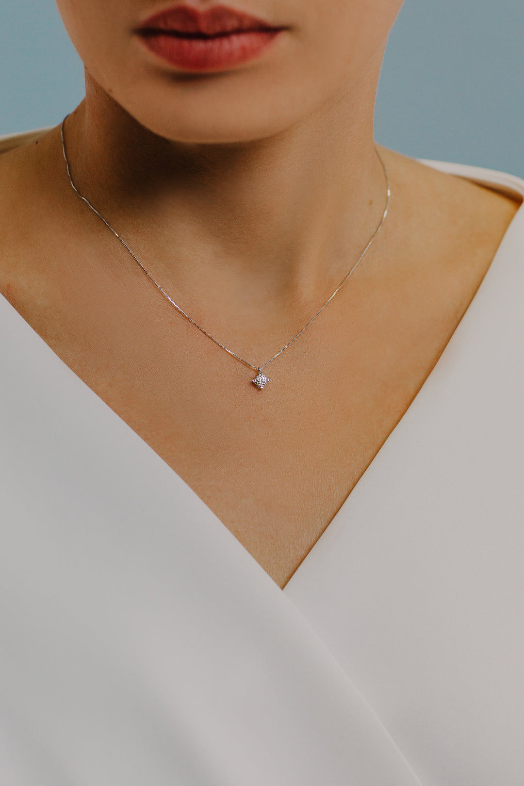 Comete Necklace Diamond light point in Gold and Diamond GLB1537G