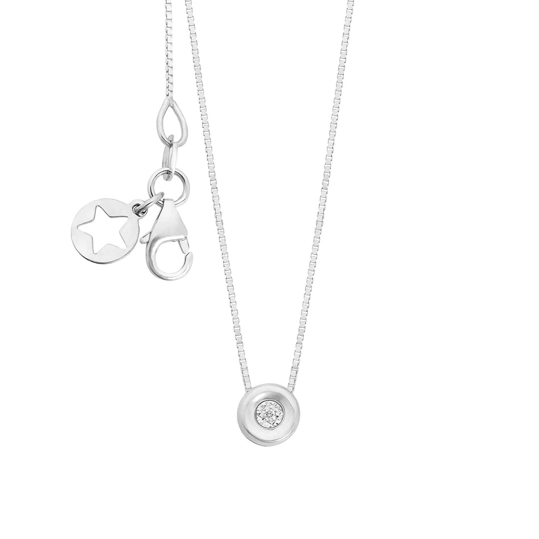 Comete Necklace in 375‰ white gold with white diamond KGLB1404