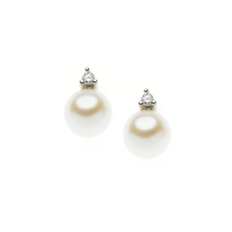 Comete Ohrringe Light Points Perlen in Gold und Diamanten ORP543