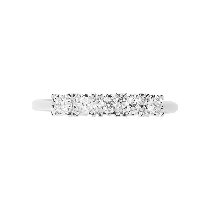 Comete Ehering aus Weißgold mit Diamanten Moments ANB 2663