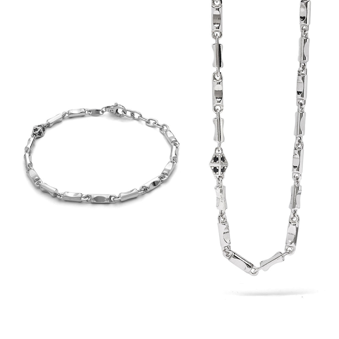 Comete Bracciale e Collana Royal in Argento e Zirconi neri KIT6971006