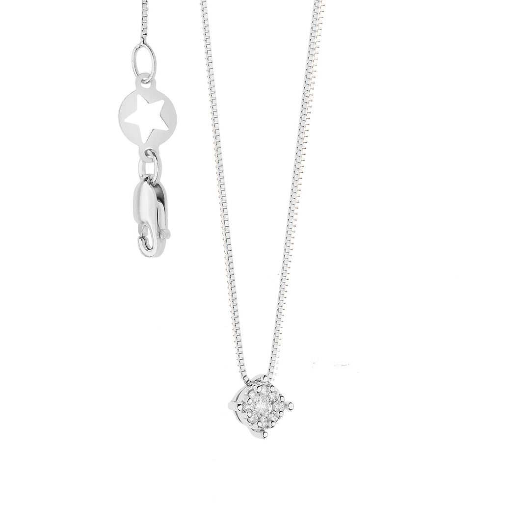 Comete-Halskette aus Gold, Rosendiamanten GLB1608