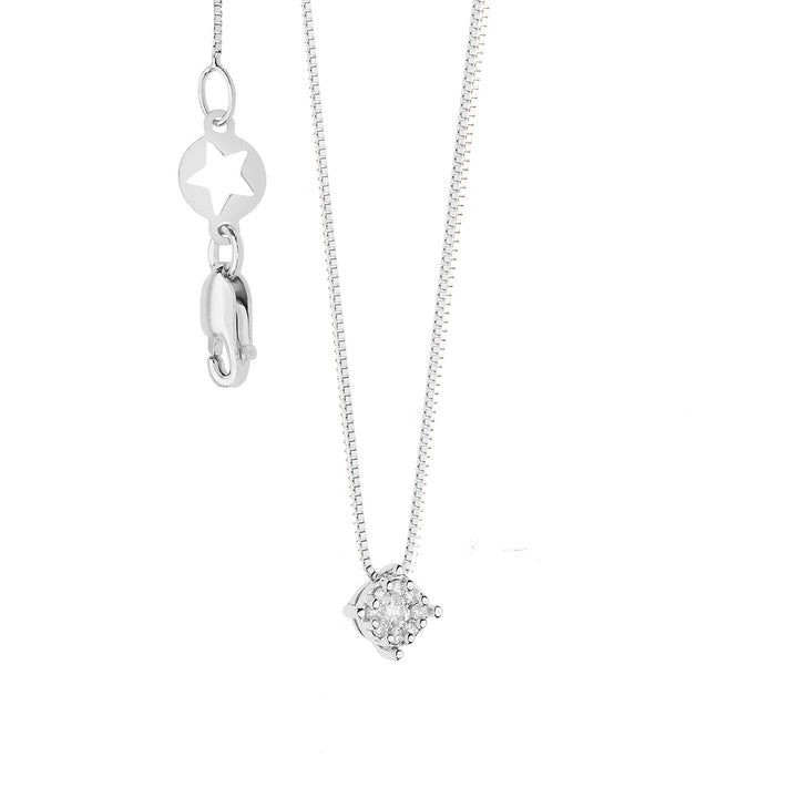Comete-Halskette aus Gold, Rosendiamanten GLB1608
