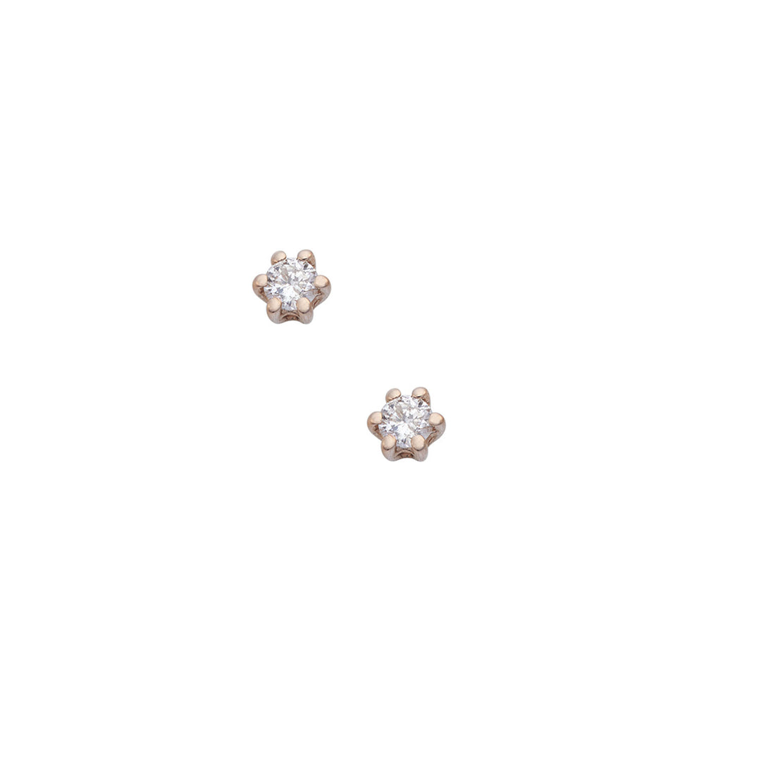 Comete Orecchini in Oro bianco e rosè 750‰ e Diamanti ORB1098