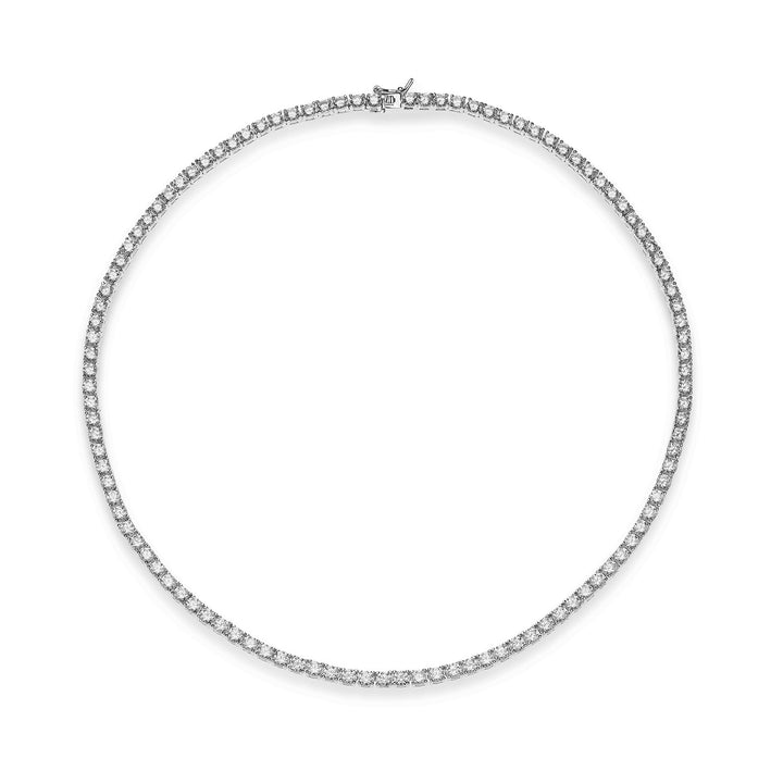 Comete Girocollo Tennis in Argento e zirconi bianchi GLA247M38