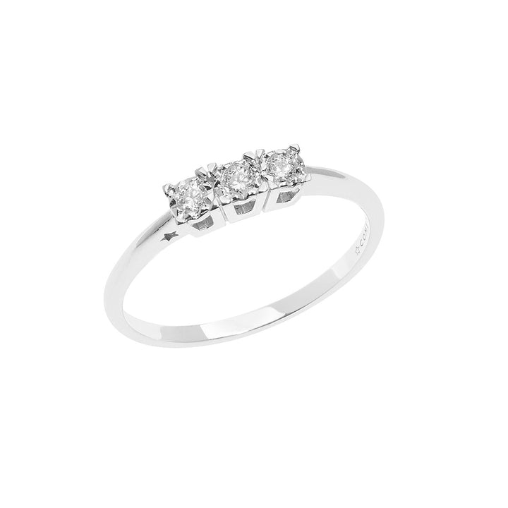 Comete Trilogy Ring in Gold and Diamonds ANB2639