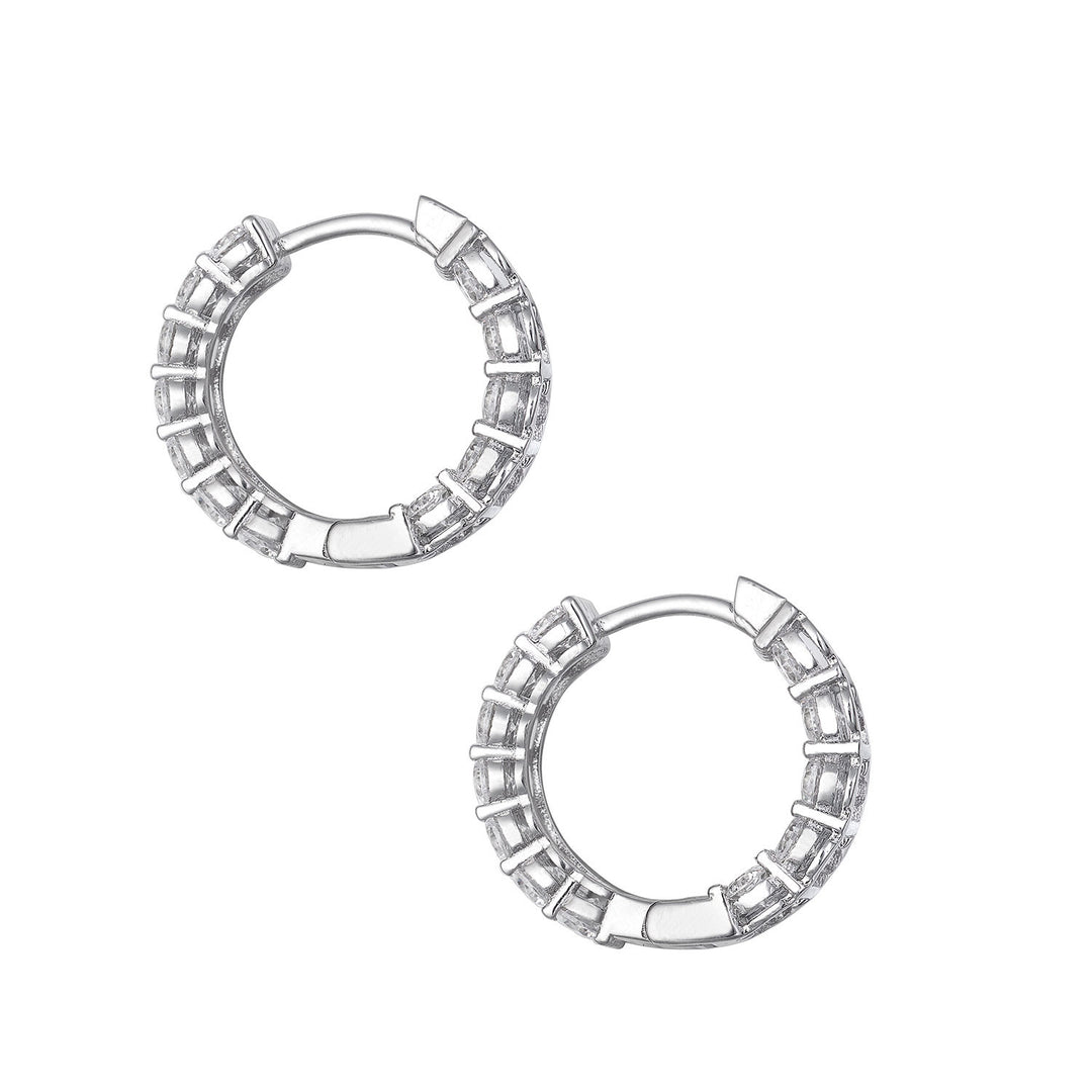 Comete Earrings in 925‰ Silver and Zircons ORA200