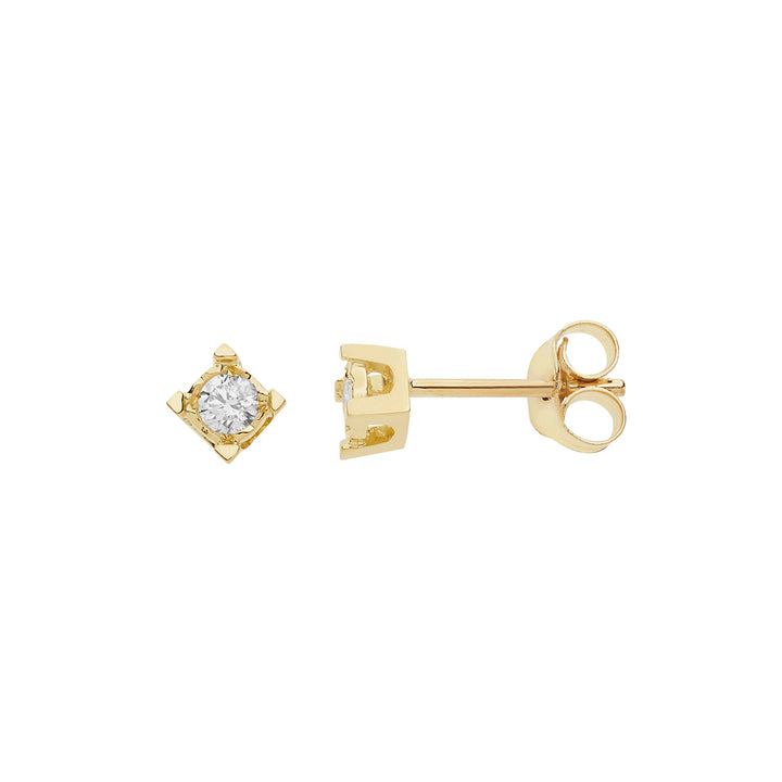 Comete Earrings Diamond light points in Gold and Diamonds ORB1007