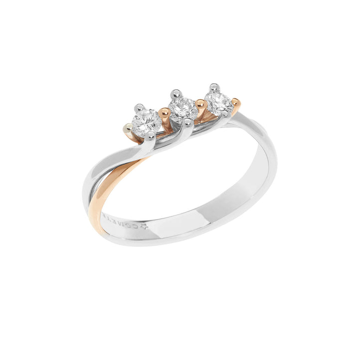 Comete Trilogy Bicolour in Gold und Diamant ANB2591
