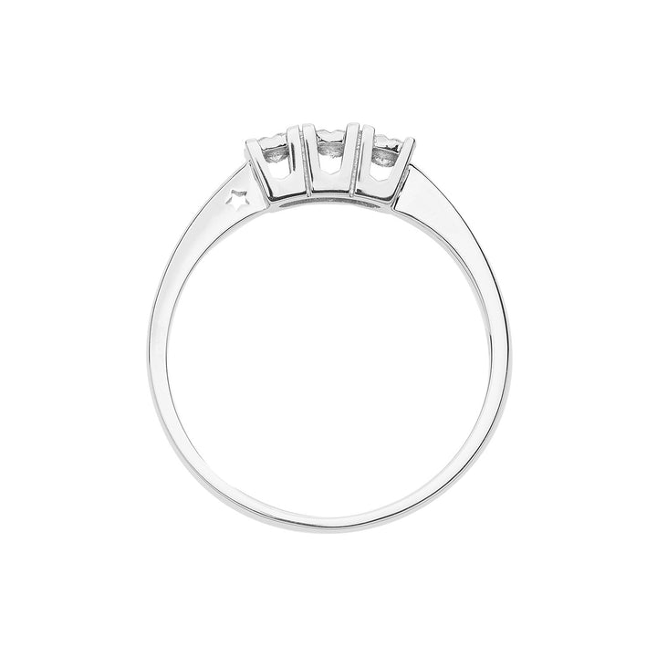 Comete-Trilogie-Ring aus Gold und Diamanten ANB 2640