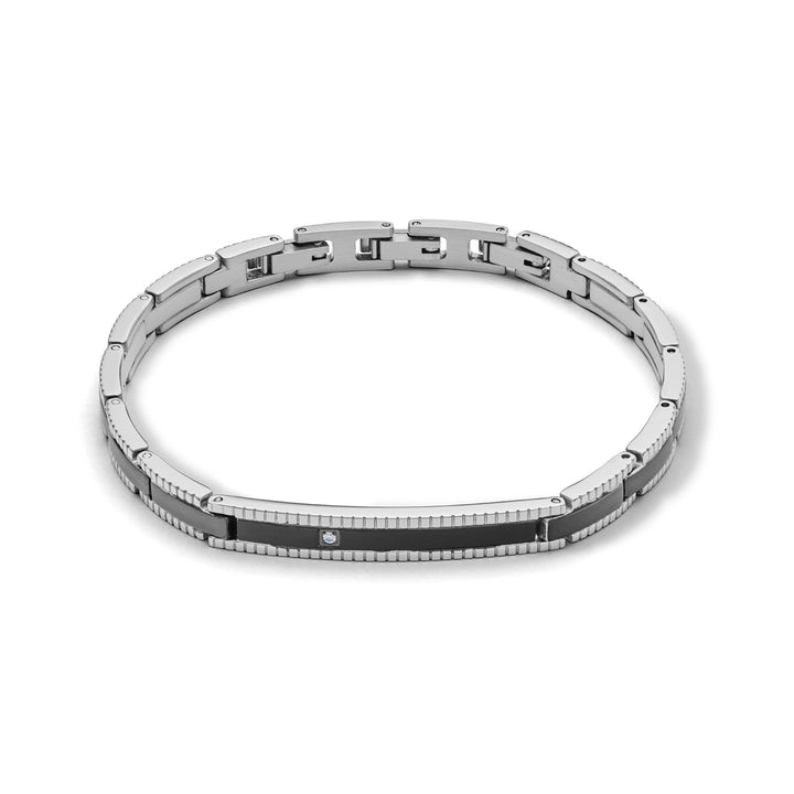 Comete Bracciale tyres in Acciaio con PVD nero UBR1013