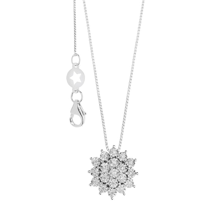 Comete Collana in Oro bianco e Diamanti Momenti GLB1639