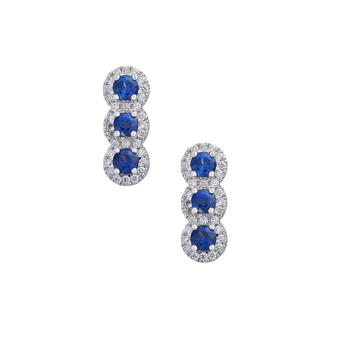 Comete Orecchini Trilogy con Zaffiri in Oro e Diamanti bianchi ORB1137