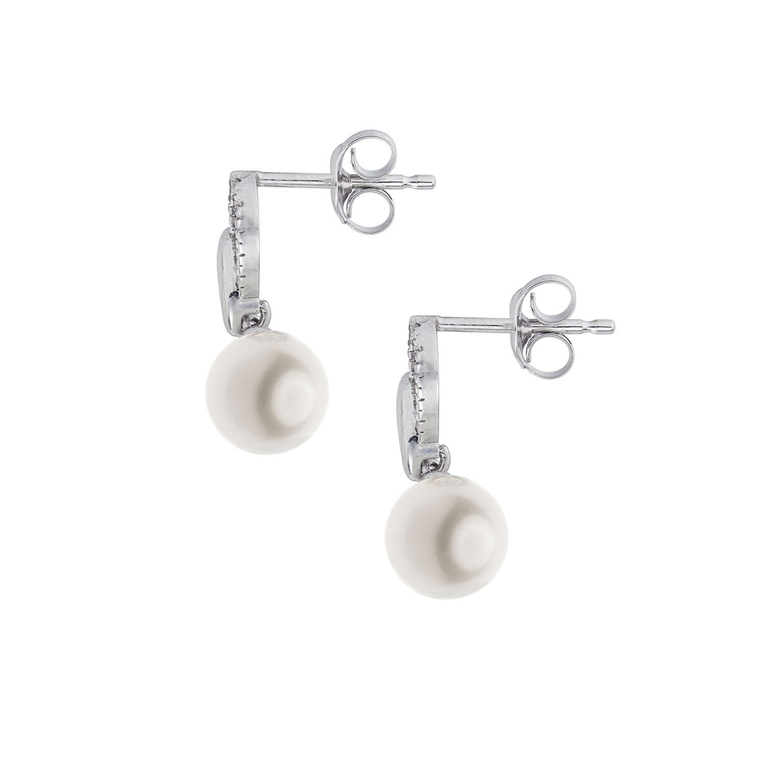 Comete Orecchini con Perla in Oro 750‰ e Diamanti ORP772