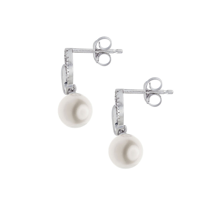 Comete Orecchini con Perla in Oro 750‰ e Diamanti ORP772