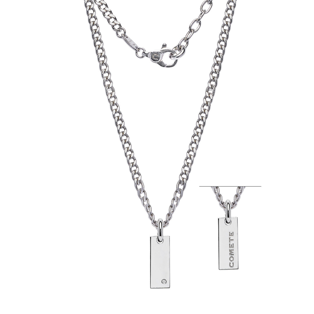 Comete Girocollo Argento e Diamante bianco UGL748