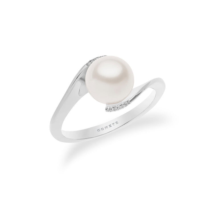 Comete Anello Perle in Oro e Diamanti ANP380
