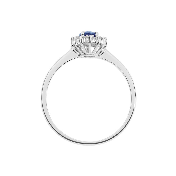 Comete-Ring aus Gold, Diamanten und ovalem Smaragd ANB2571S3