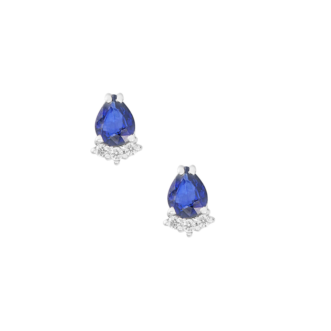 Comete Orecchini Oro 750‰, Diamanti e Zaffiri goccia ORB1149