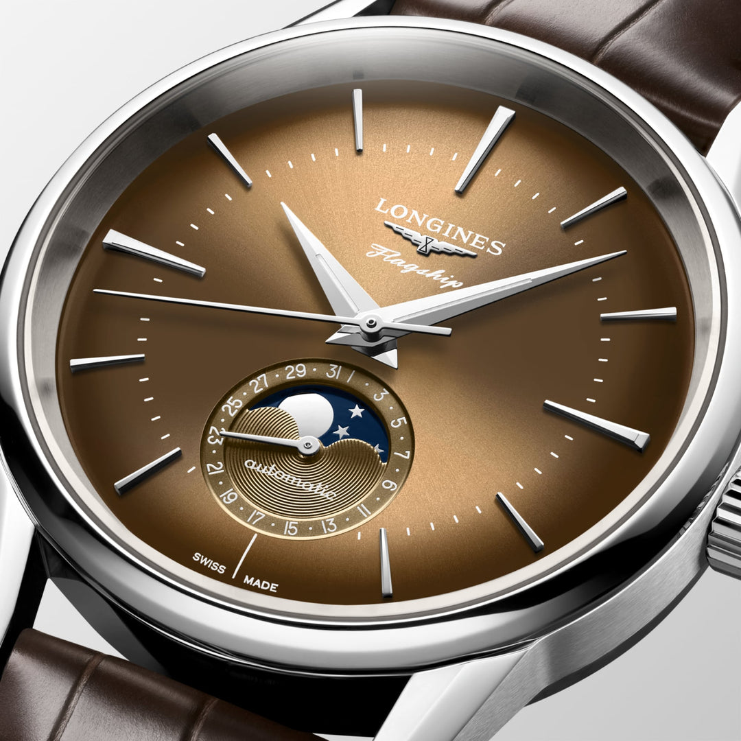 Longines orologio Flagship Heritage Moonphase 38.5 mm L4.815.4.62.2