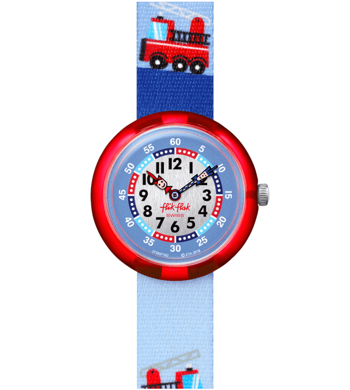 Flik Flak orologio FIRETRUCK City of Life 32mm FBNP160 - Capodagli 1937