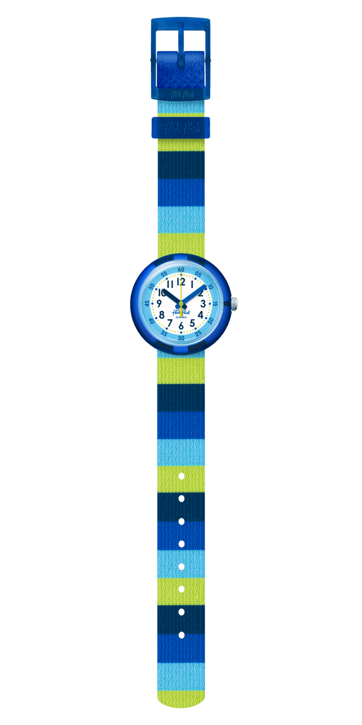 Flik Flak orologio STRIPY BLUE Color My Life 32mm FPNP112 - Capodagli 1937