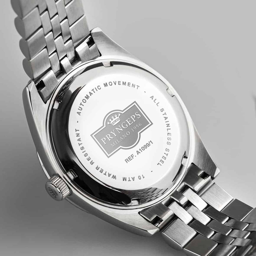 Pryngeps orologio Erre X 40mm nero automatico acciaio A1099/1 NE