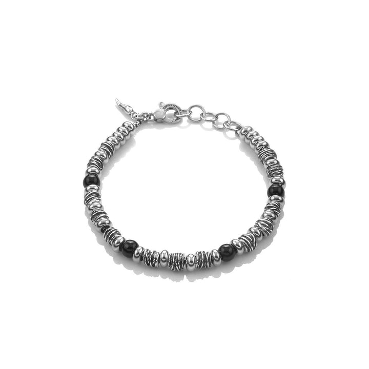 Giovanni Raspini Bond Armband 925 Silber Onyx 10696 - Capodagli 1937
