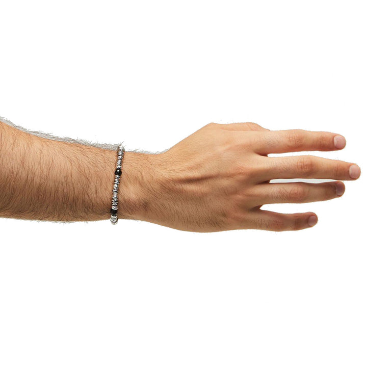 Giovanni Raspini Bond Armband 925 Silber Onyx 10696