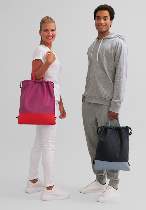 DUDU -Tasche in Sacca in Leder für Modetasche Tasche mit Coulisse und dünne Leder -Schultergurte