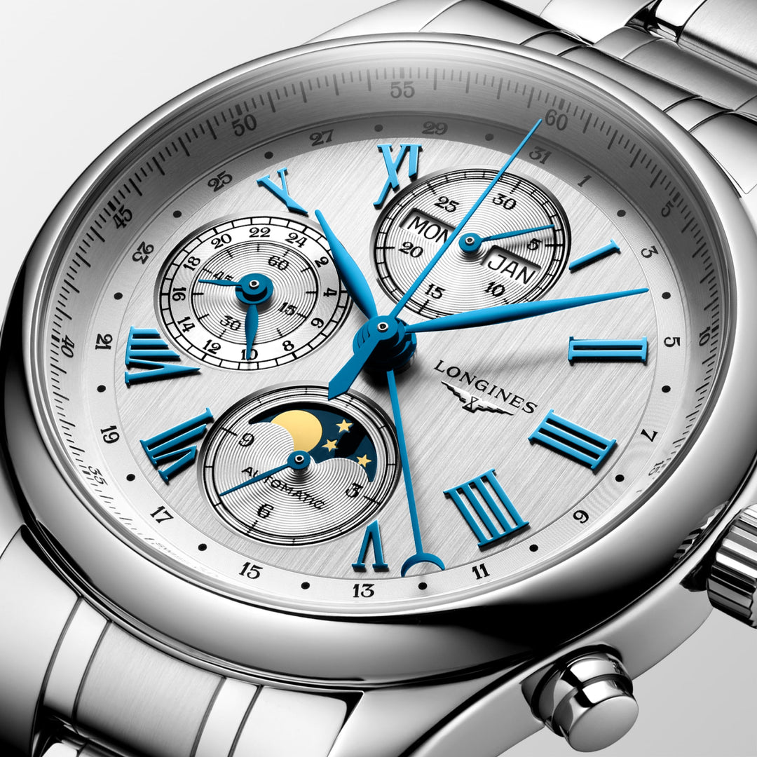 Longines orologio The Longines Master Collection Chrono Moonphase 42 mm L2.773.4.71.6