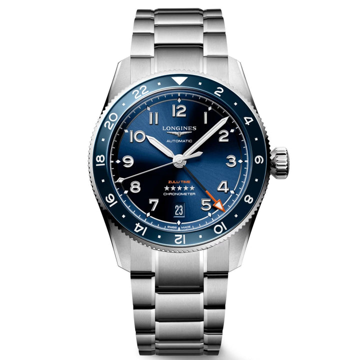 Longines orologio Spirit 39mm blu automatico acciaio L3.802.4.93.6 - Capodagli 1937