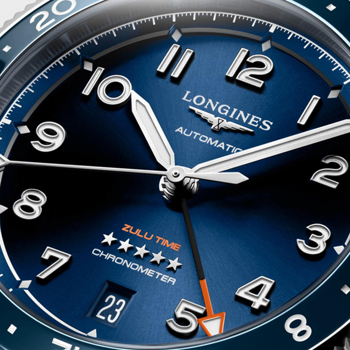 Longines orologio Spirit 39mm blu automatico acciaio L3.802.4.93.6 - Capodagli 1937