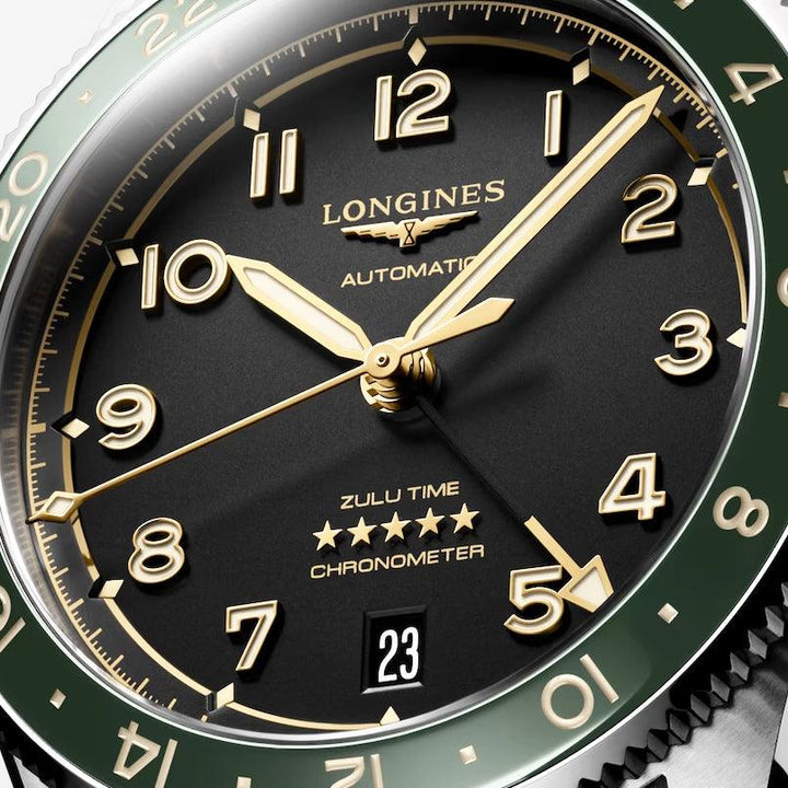 Longines orologio Spirit Zulu Time 39mm antracite automatico acciaio L3.802.4.63.2 - Capodagli 1937