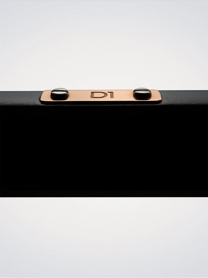 D1 Milano Black and Rose Gold Ballpoint Pen D1-PNSTU008