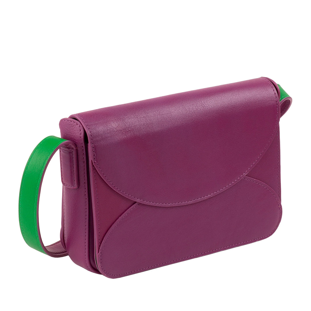 DUDU Mini Sac Bandoulière Femme en Cuir - Petit Sac Femme Élégant Crossbody avec Bandoulière Réglable, Compact, Envelope