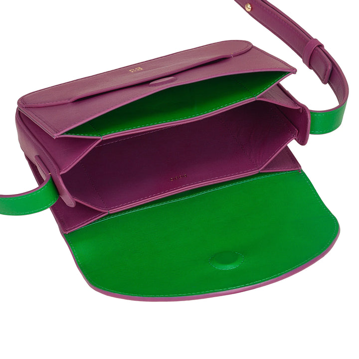 DUDU Mini Sac Bandoulière Femme en Cuir - Petit Sac Femme Élégant Crossbody avec Bandoulière Réglable, Compact, Envelope