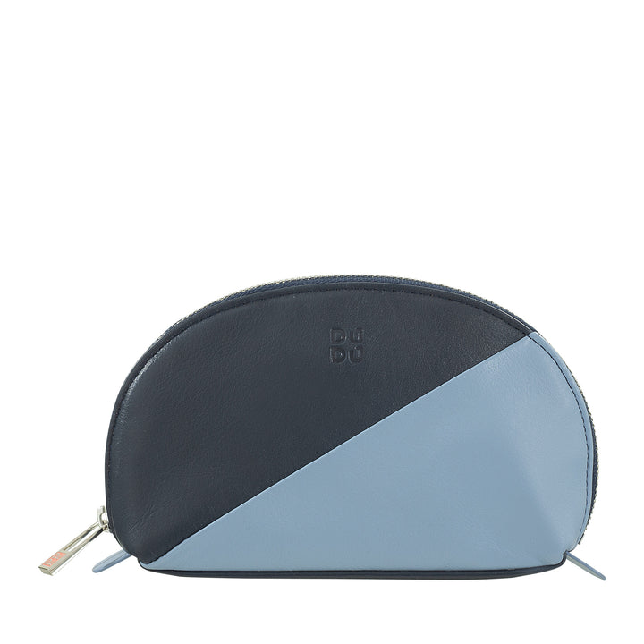 DUDU Mini-Clutch für Ledertasche, Reise-Make-up-Etui, kleine Kosmetiktasche mit Reißverschluss für Geldbörse, farbenfrohes Design