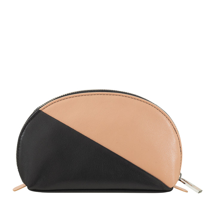 DUDU Mini-Clutch für Ledertasche, Reise-Make-up-Etui, kleine Kosmetiktasche mit Reißverschluss für Geldbörse, farbenfrohes Design