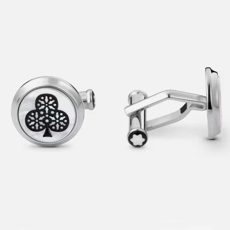 Montblanc Meisterstück cufflinks Homage to the book “Around the World in 80 Days” Ace of Swords and Ace of Diamonds 128387 - Capodagli 1937