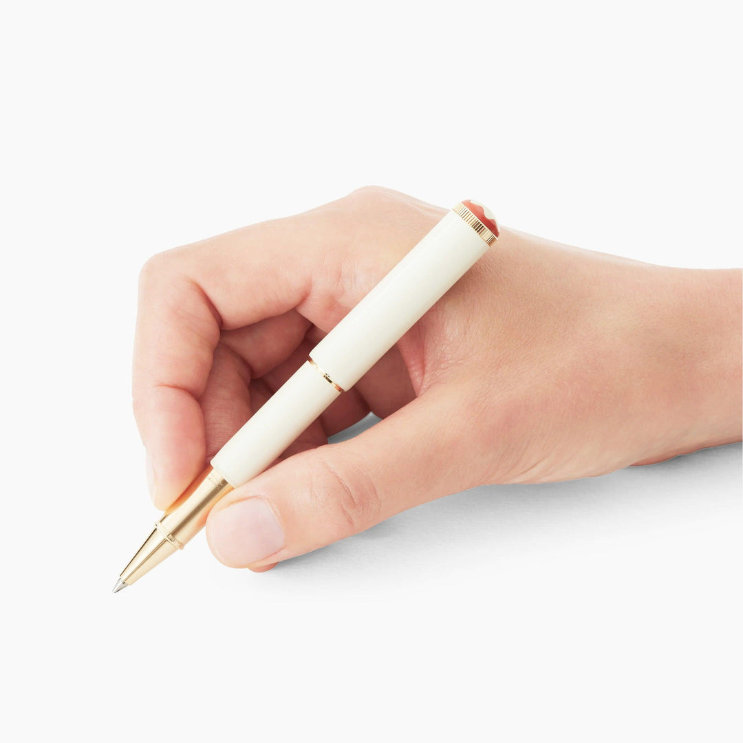 Montblanc Roller Heritage Rouge et Noir „Baby“ Sonderedition Elfenbeinfarbe 128122 – Capodagli 1937