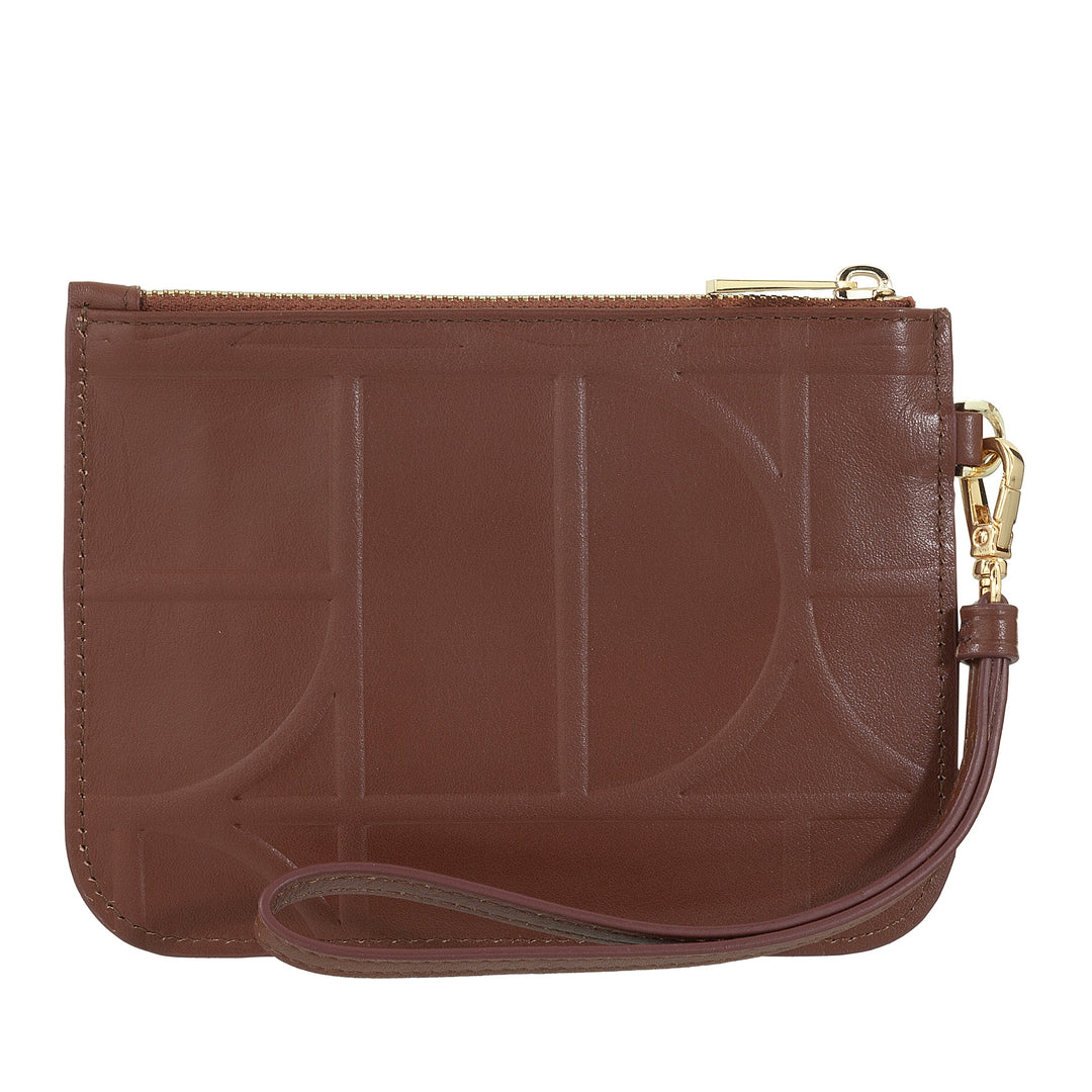 Dudu Pochette Women's Playing Leather Plendor, Bag's hand clutch bag - Elegant, Compact and Practice for Cards, Coins and Small Objects