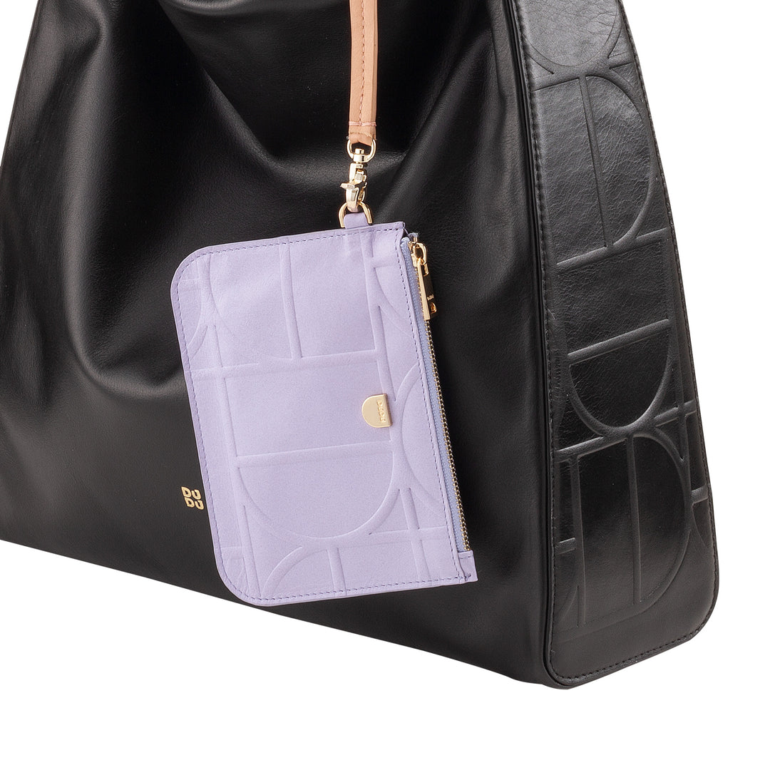 DUDU Pochette Donna da Polso in Pelle Stampata, Pochette a Mano da Borsa – Elegante, Compatta e Pratica per Carte, Monete e Piccoli Oggetti