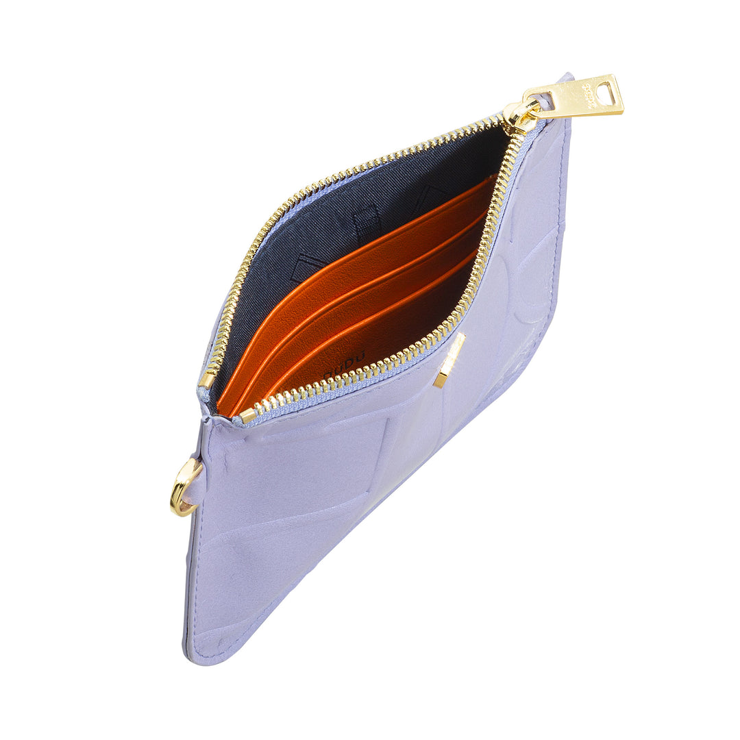 DUDU Pochette Donna da Polso in Pelle Stampata, Pochette a Mano da Borsa – Elegante, Compatta e Pratica per Carte, Monete e Piccoli Oggetti