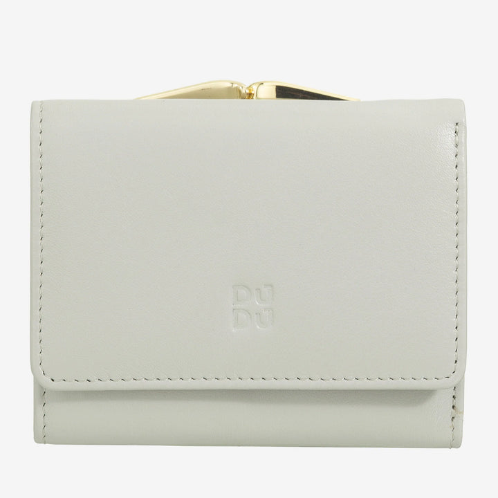 DUDU Petit Portefeuille Femme en Cuir RFID avec Porte-Monnaie Compact Click Clac et 6 Porte-Cartes