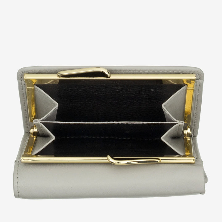 DUDU Petit Portefeuille Femme en Cuir RFID avec Porte-Monnaie Compact Click Clac et 6 Porte-Cartes